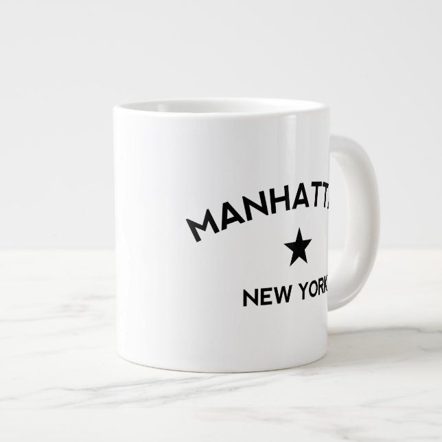 Manhattan New York Large Coffee Mug (Front Right)