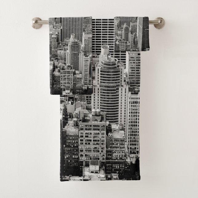 Manhattan, New York (panorama) Bath Towel Set (Insitu)