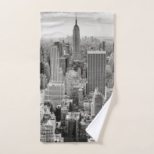 Manhattan, New York (panorama) Hand Towel (Hand Towel)