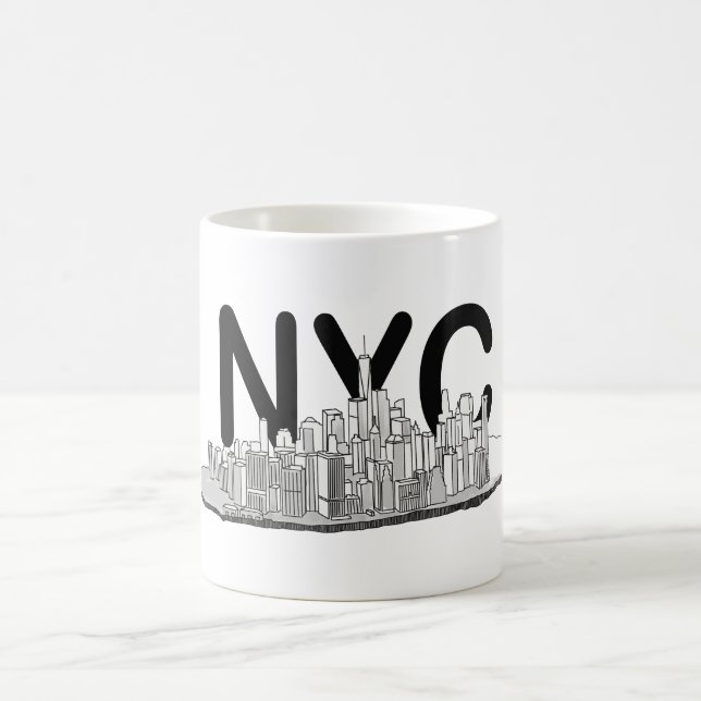 Manhattan New York Skyline Coffee Mug (Center)