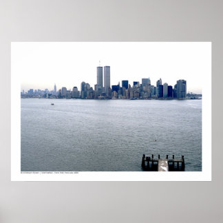 Manhattan - New York Skyline, February 2000 Poster