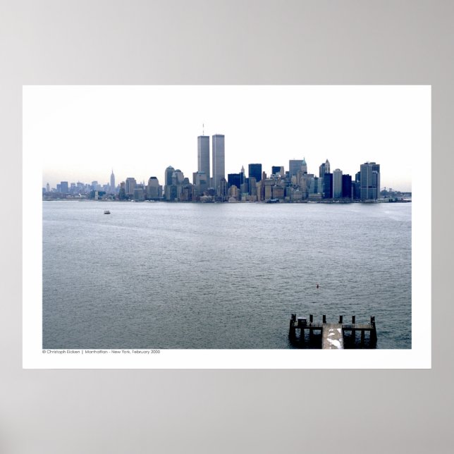 Manhattan - New York Skyline, February 2000 Poster (Front)
