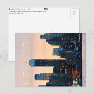 Manhattan, New York, USA Travel Postcard
