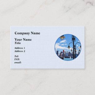 Manhattan NY - Skyline From Liberty State Park Business Card