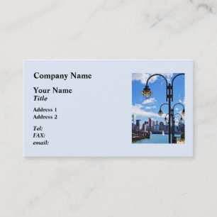 Manhattan NY - Skyline From Liberty State Park Business Card