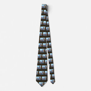 Manhattan NY - Three Boats By Manhattan Skyline Tie