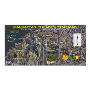 Manhattan Orion Star Map Poster