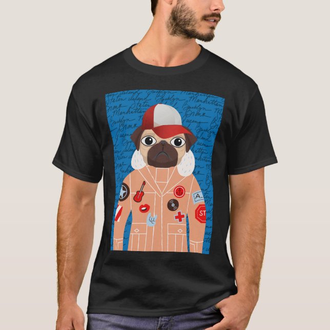 Manhattan pug T-Shirt (Front)