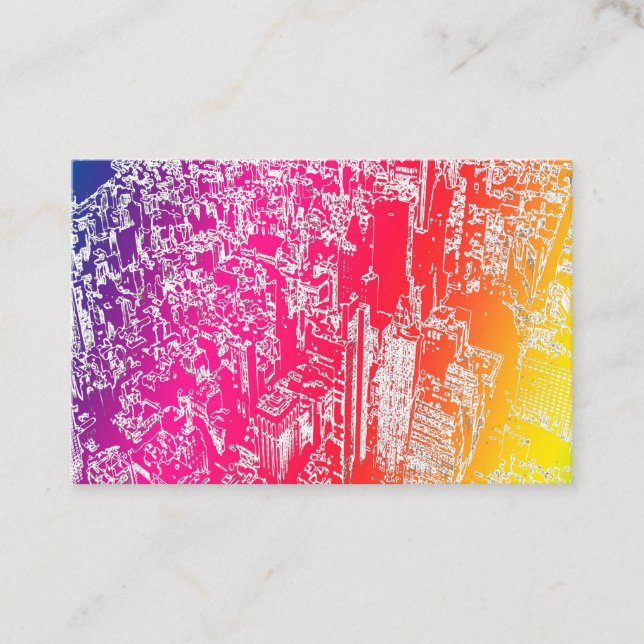 Manhattan rainbow business card (Front)