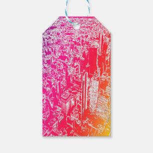 Manhattan rainbow gift tags