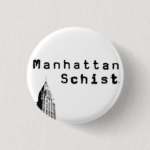 Manhattan Schist "Chrysler" Button