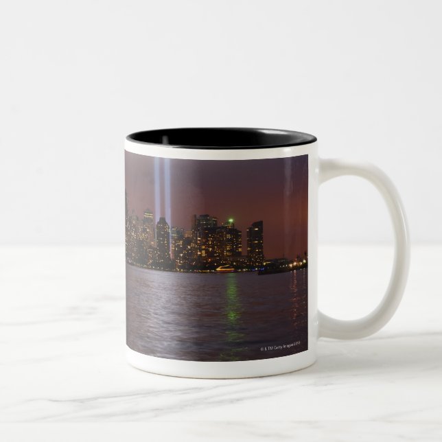 Manhattan Skyline 2 Two-Tone Coffee Mug (Right)