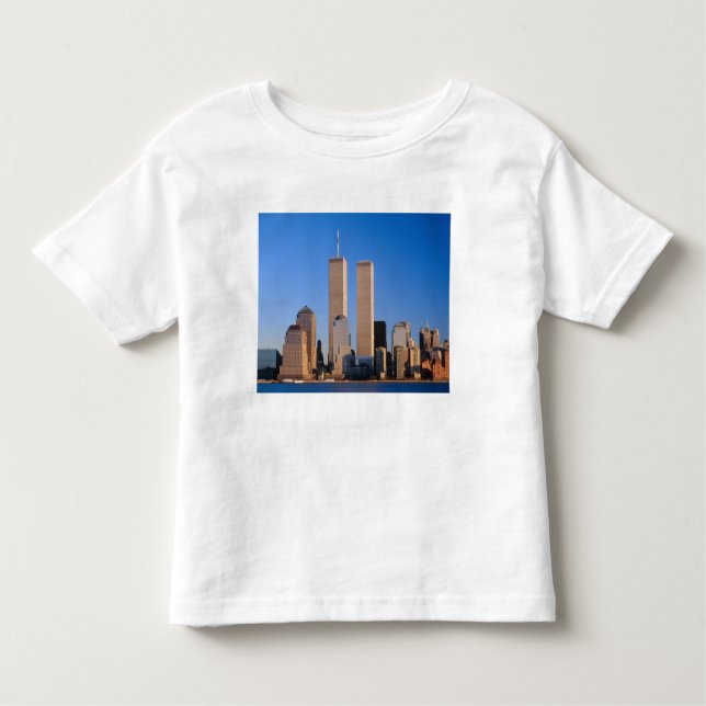 Manhattan Skyline and Hudson River, New York, 2 Toddler T-Shirt (Front)