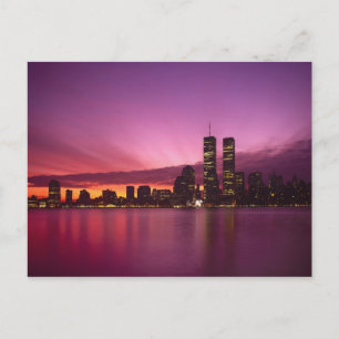Manhattan Skyline and Hudson River, New York, Postcard