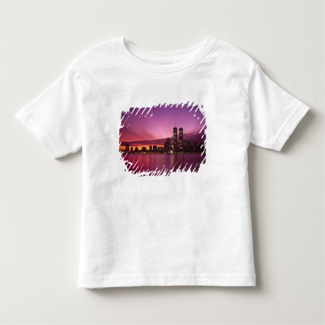 Manhattan Skyline and Hudson River, New York, Toddler T-Shirt (Front)