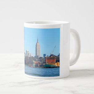 Manhattan Skyline as Seen From Hoboken, NJ Large Coffee Mug