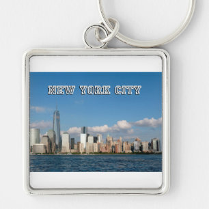 Manhattan Skyline New York City USA Key Ring