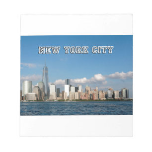 Manhattan Skyline New York City USA Notepad