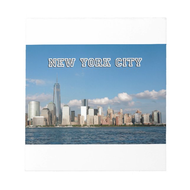 Manhattan Skyline New York City USA Notepad (Front)