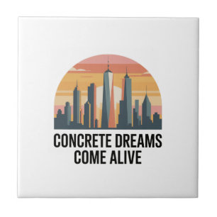 Manhattan State of Mind New York Ceramic Tile