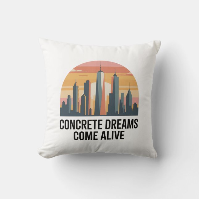 Manhattan State of Mind New York Cushion (Front)