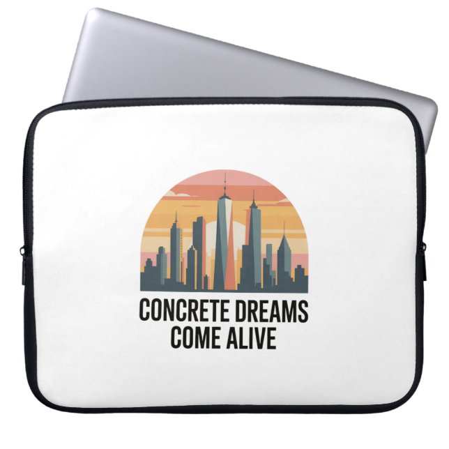 Manhattan State of Mind New York Laptop Sleeve (Front)