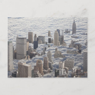 Manhattan Under Cloudy Sky Postcard