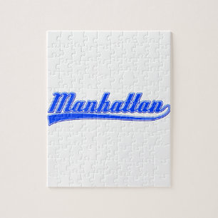 Manhattan With Swash Jigsaw Puzzle