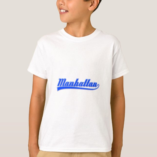 Manhattan With Swash T-Shirt (Front)