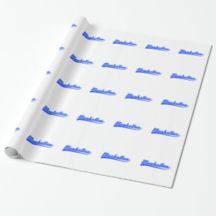Manhattan With Swash Wrapping Paper
