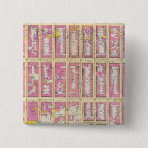 Manhatten, New York 12 15 Cm Square Badge