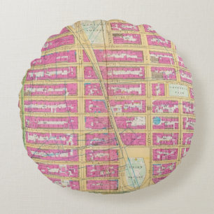 Manhatten, New York 12 Round Cushion