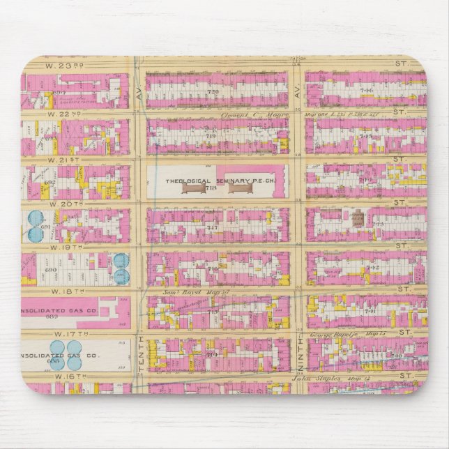 Manhatten, New York 19 Mouse Pad (Front)