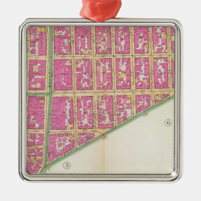 Manhatten, New York 20 Metal Tree Decoration (Front)