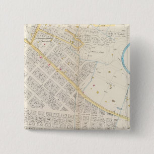 Manhatten, New York 2 15 Cm Square Badge