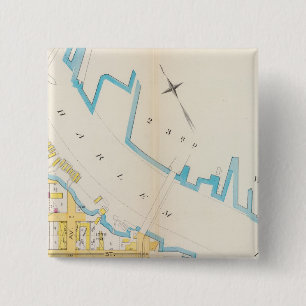Manhatten, New York 4 15 Cm Square Badge