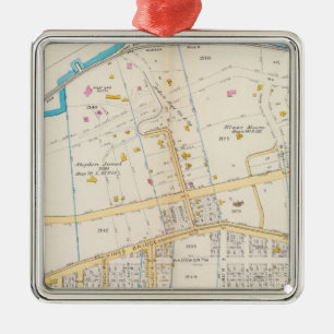 Manhatten, New York 5 Metal Ornament