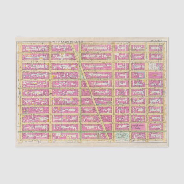 Manhatten, New York 7 Tissue Paper (Front)