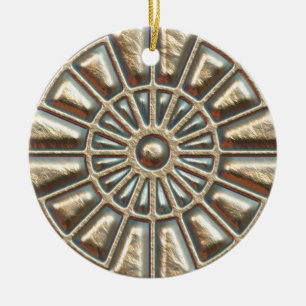 Manhole Cover Ceramic Tree Decoration