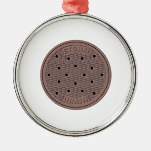 Manhole Cover Metal Ornament