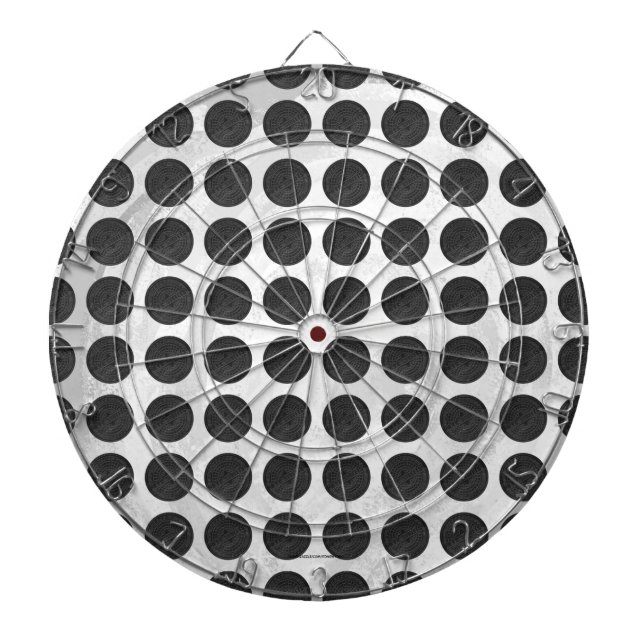 Manhole Covers Black Marble Dartboard (Front)