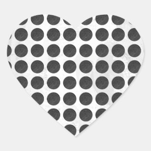 Manhole Covers Black Marble Heart Sticker