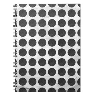 Manhole Covers Black Marble Notebook