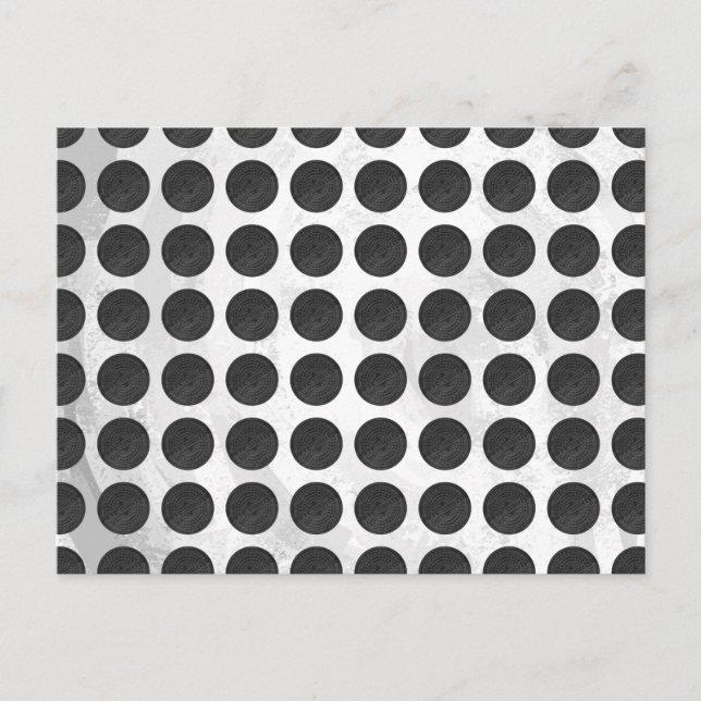 Manhole Covers Black Marble Postcard (Front)