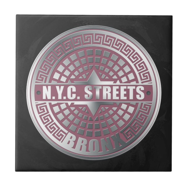 Manhole Covers Bronx Ceramic Tile (Front)