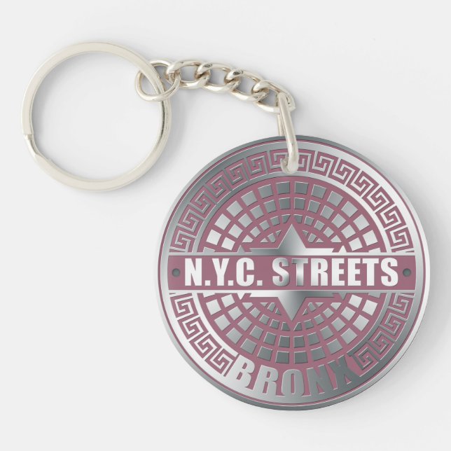 Manhole Covers Bronx Key Ring (Front)