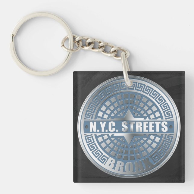 Manhole Covers Bronx Key Ring (Front)