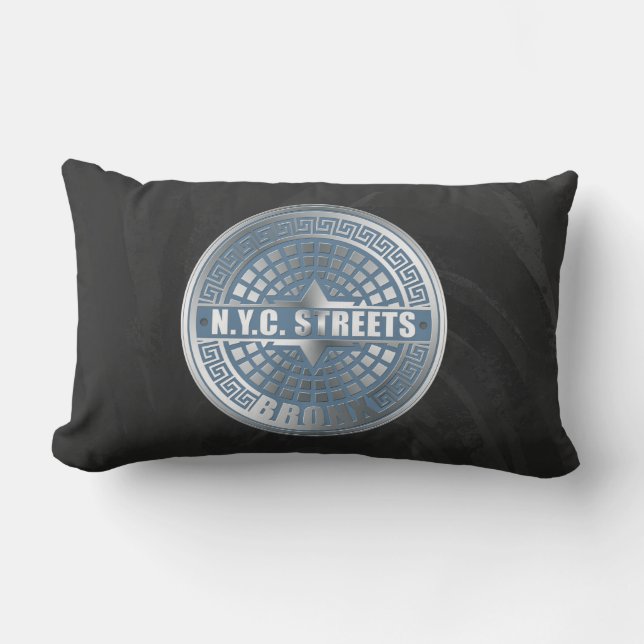 Manhole Covers Bronx Lumbar Cushion (Front)