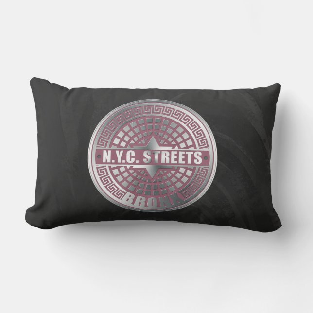 Manhole Covers Bronx Lumbar Cushion (Front)