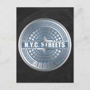 Manhole Covers Bronx Postcard